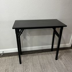 Black Foldable Desk Table Small Workstation
