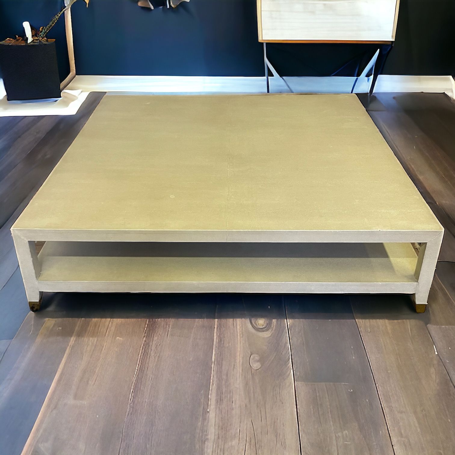 Restoration Hardware Grayson Shagreen Coffee Table **ALL NYC DELIVERY**