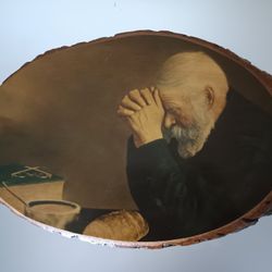 Grace by Eric Enstrom on a Tree Slice