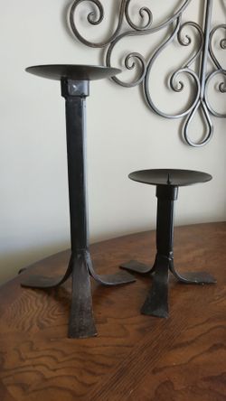 Pair of Beautiful Bronze Candle Holders. 13" & 7" respectfully. New!
I have 4 complete sets of 2. $30 for each set.