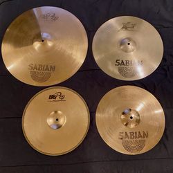 Sabian Complete Set Of Drum Cymbals 14” B8pro Hihat & 20” Ride XS20 Thin 16” Crash No Damage $150 Cash FIRM 2401 N Euclid Ave Upland 91784