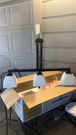 Nice Chandelier Light 30” wide and comes with Box