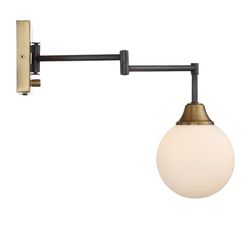 2 Stainless Steel Swing Arm Wall Sconces