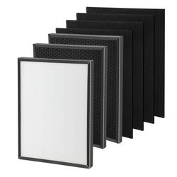 New 7-Pack 3000 Replacement Filters Compatible with 3000,3000M, 3000Pro Air Series Air Purifiers 1 Pack Fliter, 2 Pack Activated Carbon,4 Pack Pre-Fil