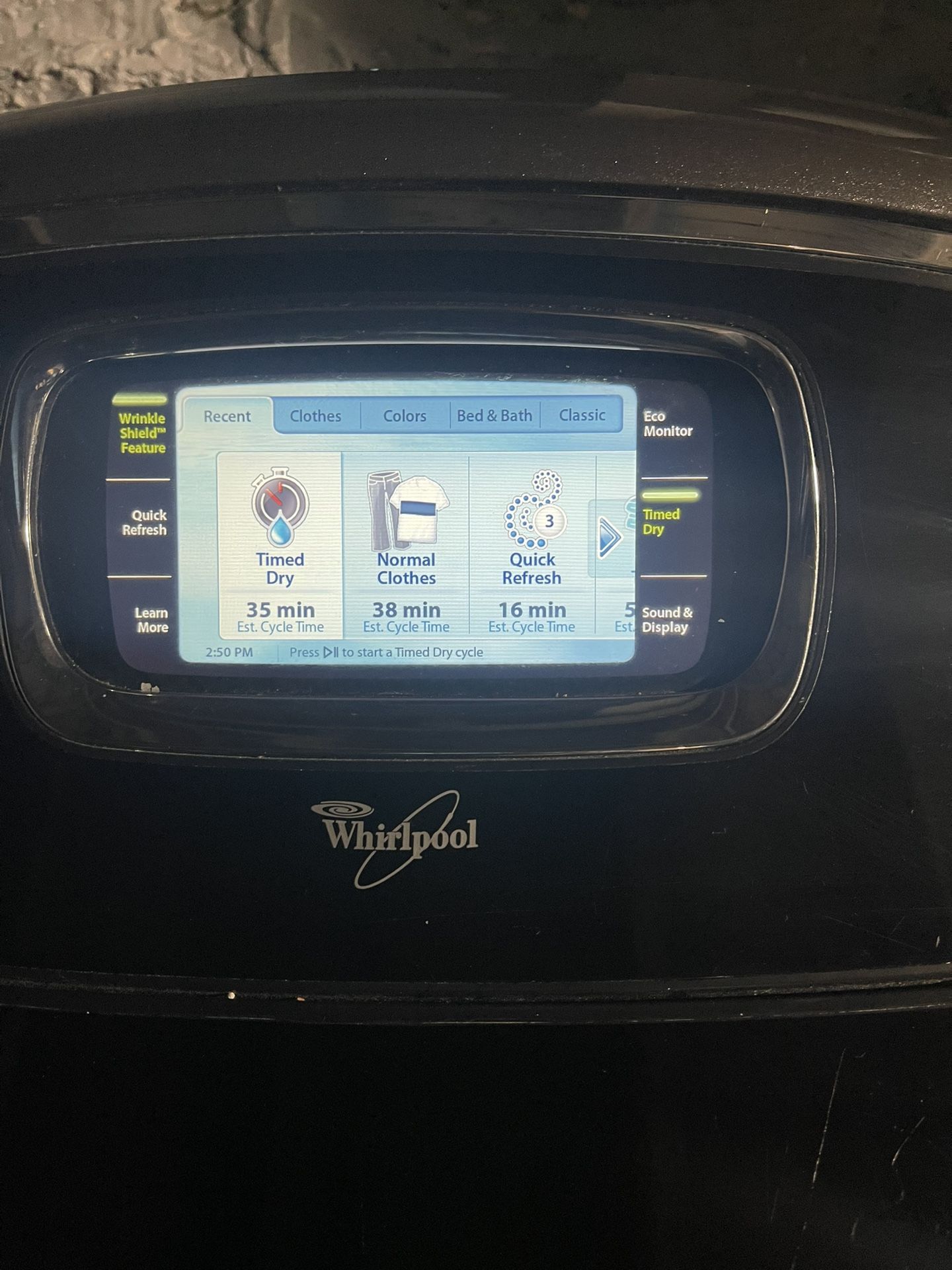 Whirlpool dryer