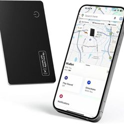 Wallet Tracker Card for Apple Find My(iOS Only): Wallet Finder Slim Smart Tracking Bluetooth Tracker for Purse Luggage Tags Passport, Rechargeable Ite
