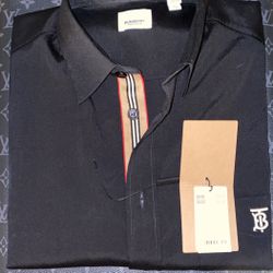 Burberry Monogram Motif Technical Cotton Shirt