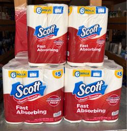 Scott 6 Rolls Toulet Paper
