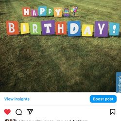 Happy Birthday Sign