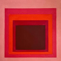 Hard Edge Oil Painting On Canvas