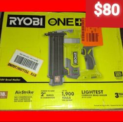 Ryobi One+ 18v Brad Nailer 