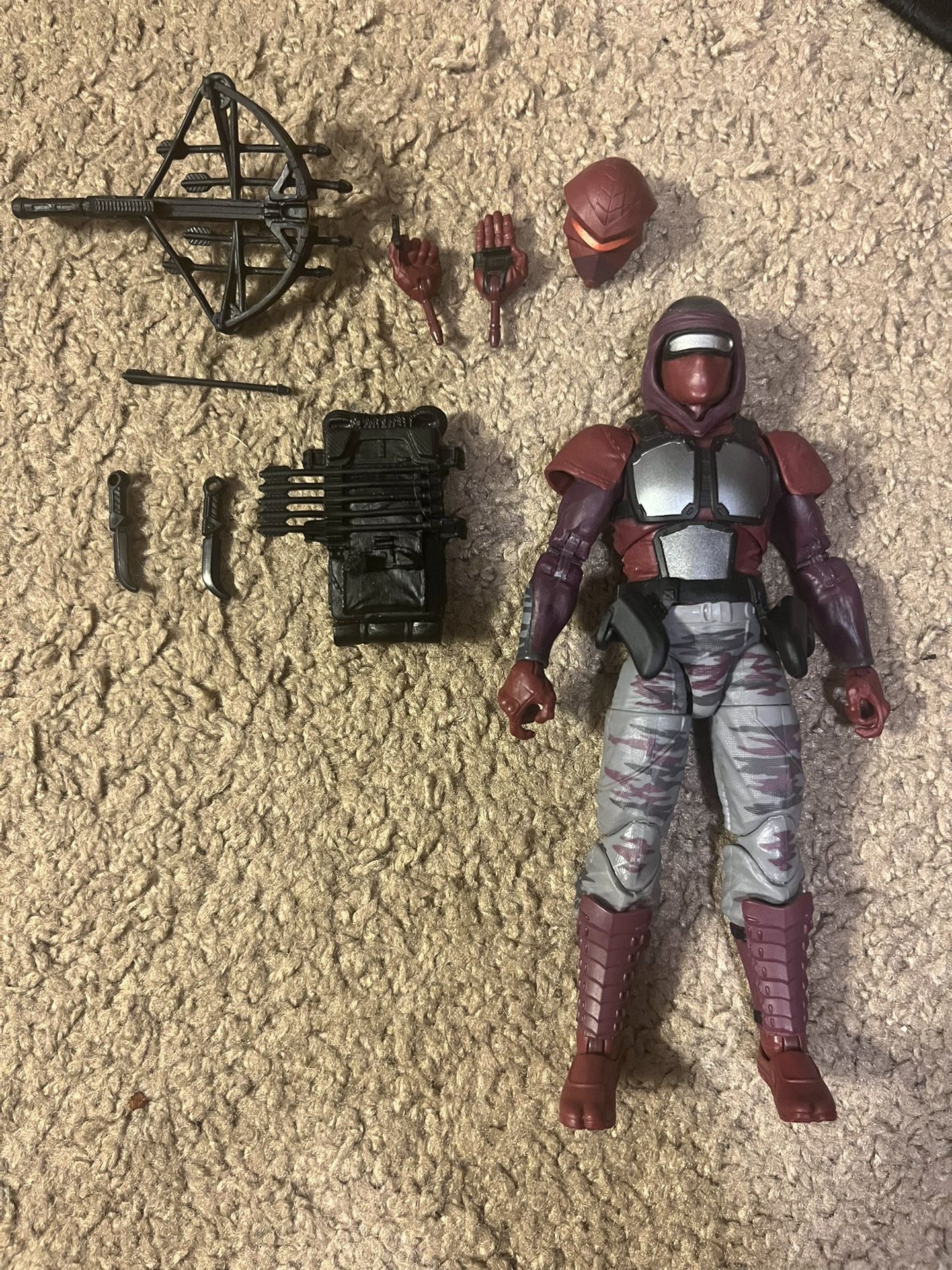 GI Joe Classified Series 121 Night-Creeper 6-Inch Ninja Action Figure Hasbro (missing Swords) 