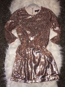 Rose Gold Sequin Dress