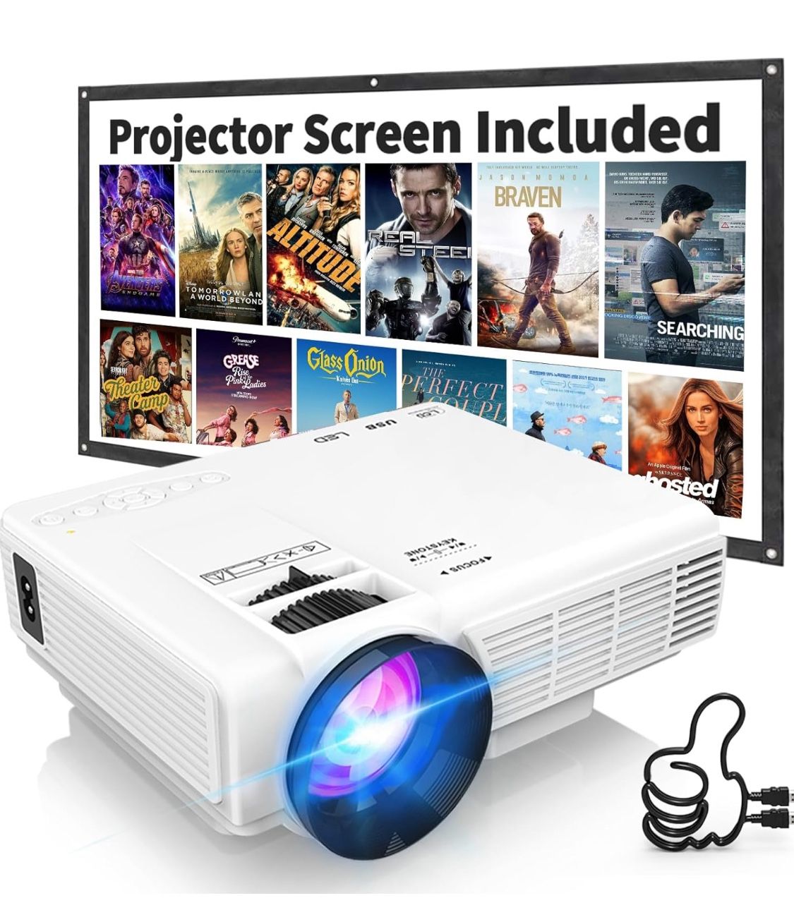 200 inch projector