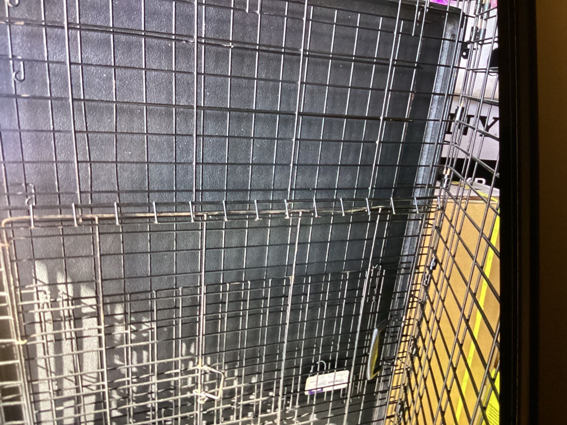 Keep Your Pet Safe From Others Animals; Large Size Metal Cage With Plastic Bottom Plate Asking $120. Obo