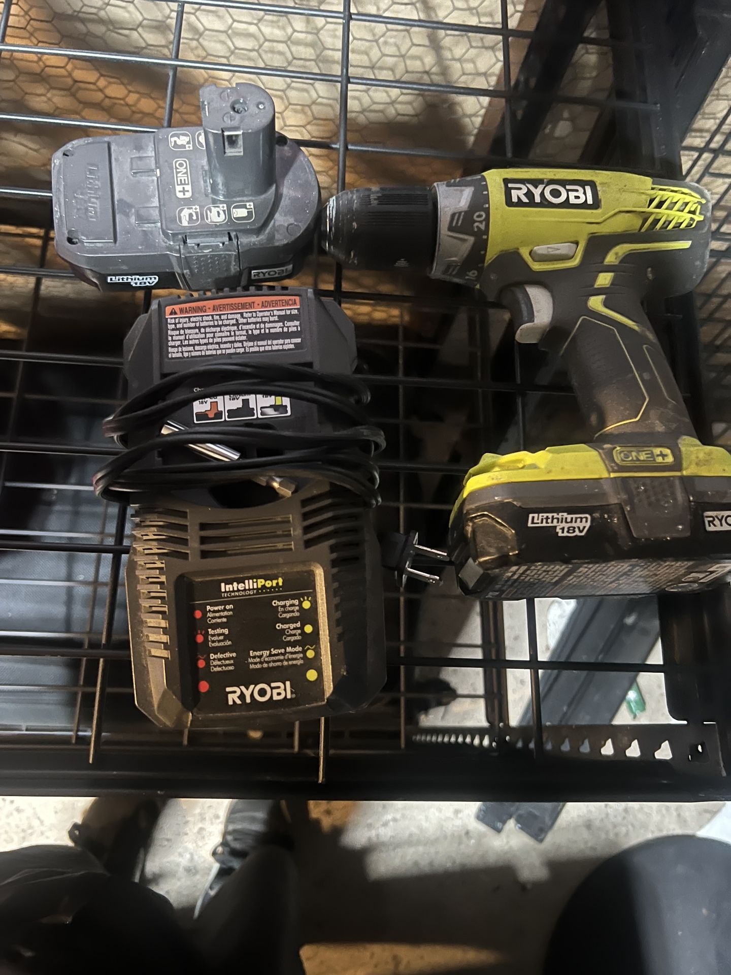 Ryobi one plus with 4 batterys and charger