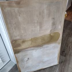 Gold Decorative Canvas Picture 