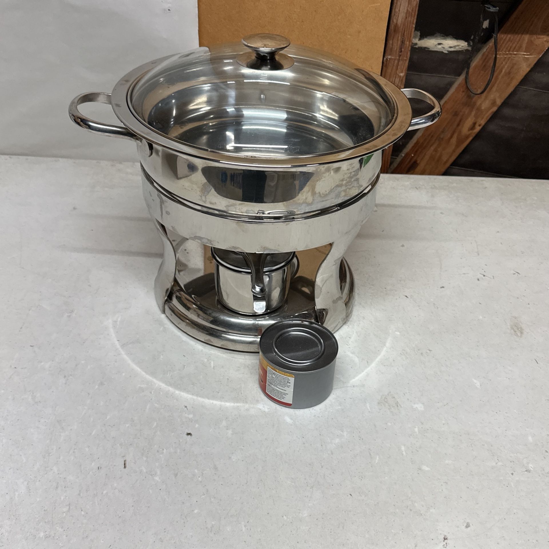Fancy Round Chafing Dish 18/10 Stainless Steel 