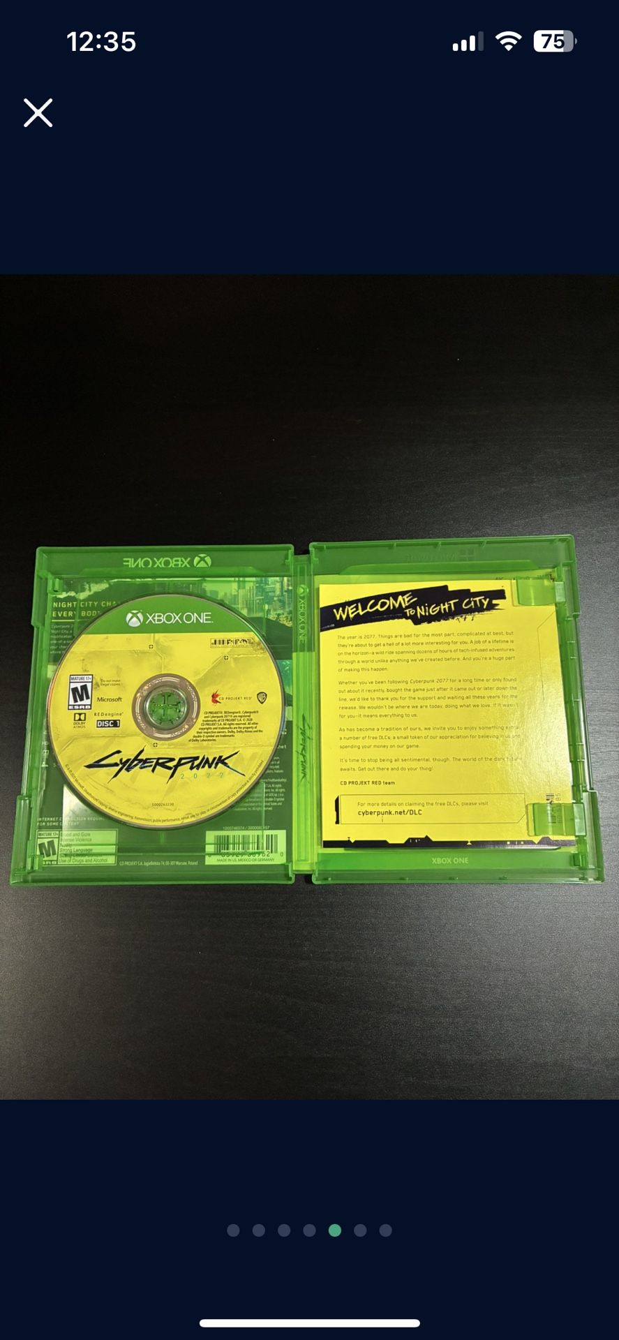 Xbox One Cycper Punk 2077