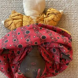 American Folk Doll Topsy Turvey Cloth Stuffed Rag 