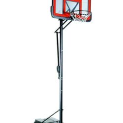 FITPHER Portable Basketball Hoop, Adjustable Height Basketball Stand (7.5ft - 10ft) with PVC Backboard, Wheel and Ball Net for Kids, Youth, Adult Game