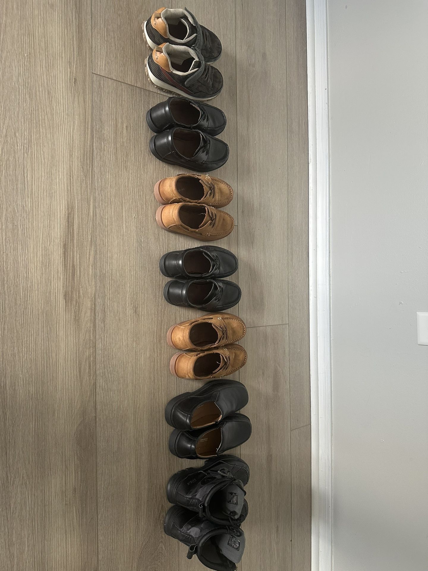 Kids uniform and dress shoes