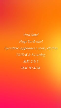 Yard SALE