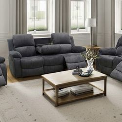 💥FREE DELIVERY💥Brand New  3PC Reclining Sofa Loveseat Chair Set 