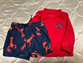 9 Month Boys Lobster Swimsuit