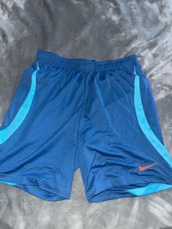 Nike Athletic Soccer Shorts Blue