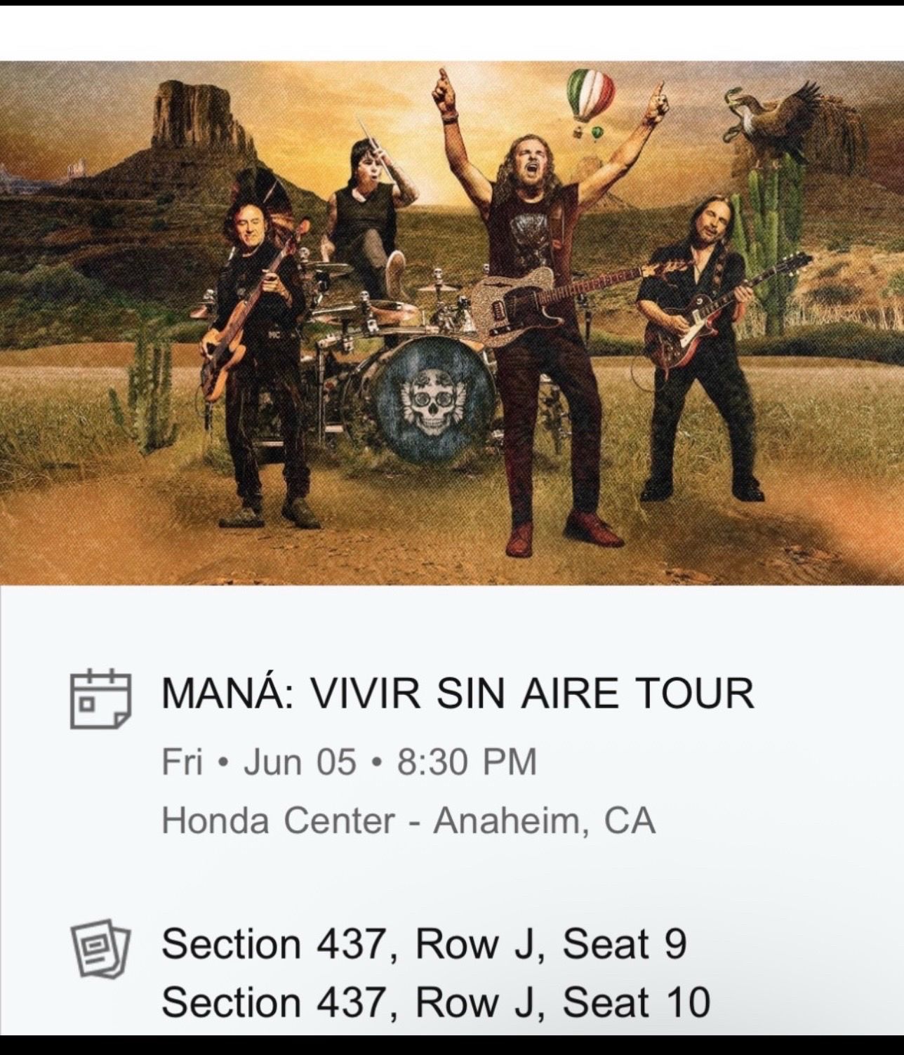 Mana Tickets Tonight