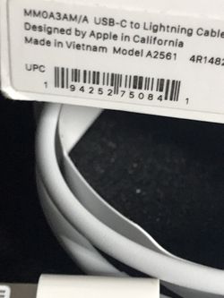 Cable USB Lightning Apple MM0A3AM/A