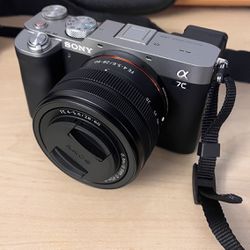 Barely Used Sony a7c w/ box, bag, and waterproof shell