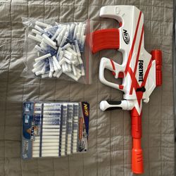 NERF GUN B-AR AND NERF DARTS