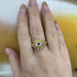 14k EYE RING 