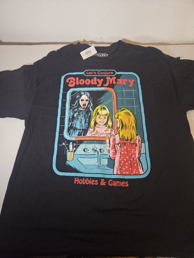 Creepy Co Lets Conjure Bloody Mary Mens XL Horror Tee Halloween