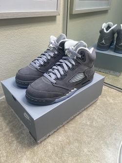 Jordan 5 Wolf Grey 5.5y 7w