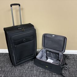 Delsey Paris 2-Piece Softside Spinner Luggage Set