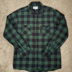 SGR Flannel Green Black Checkered Quality Fit Designed in New York