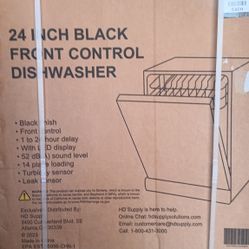 New Black Dishwasher