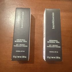 NEW BareMinerals Original Mineral Veil Set + Protect Brush SPF 25