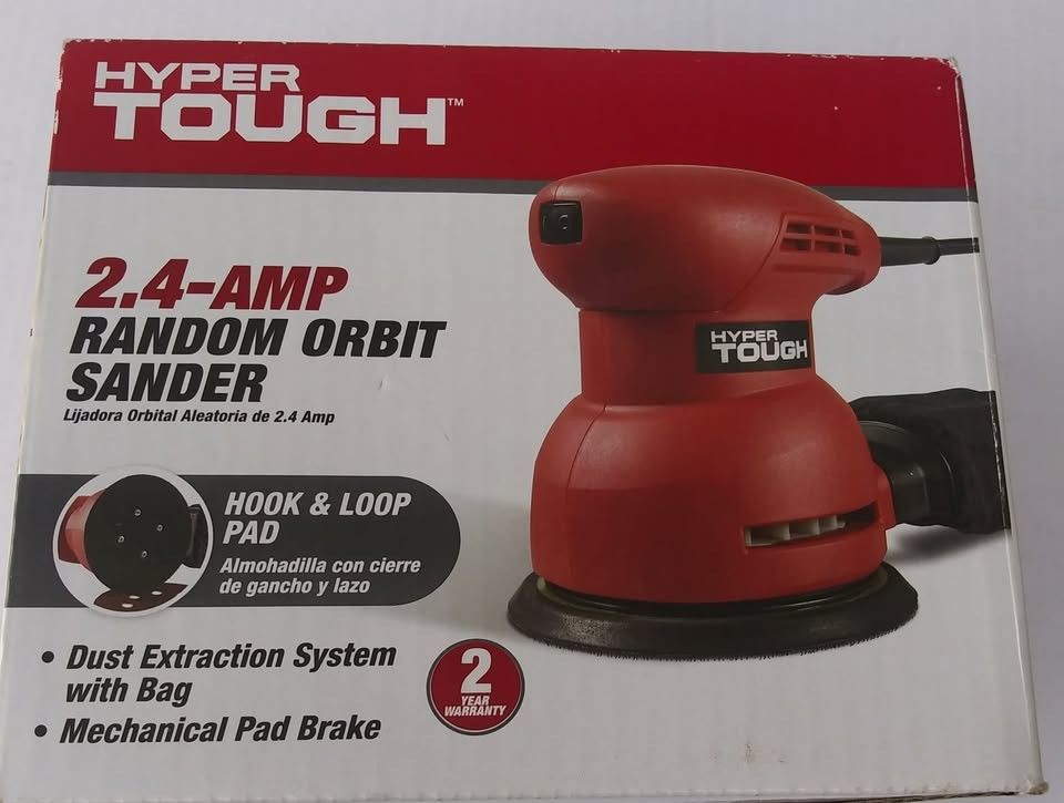 New Hyper Tough 2.4 Amp Random Orbit Sander