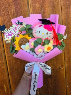Graduation bouquet , Crochet Sanrio.