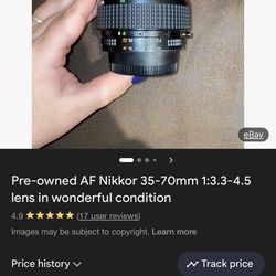 Nikon AF 35-70mm w/ Macro