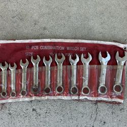 Combination Wrench Set, Metric.  