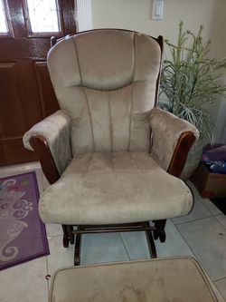 Cherry wood rocking chair
