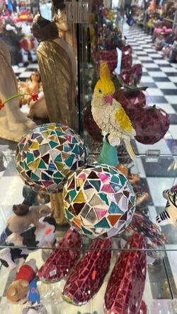 Colorful Mosaic Decorative Balls Set of 2