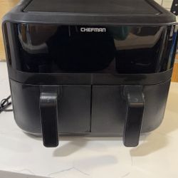 Chefman Dual Basket Air Fryer – Large Capacity – Black