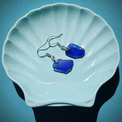 Cobalt Blue Sterling Silver Earrings 