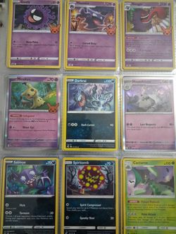 Pokémon spooky card lot of 31 + 2 sealed packs